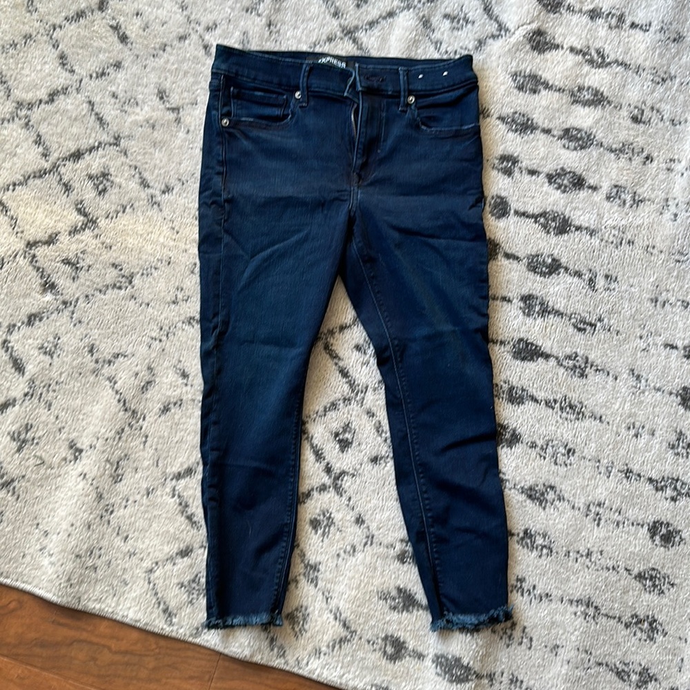 Express mid rise cropped jean